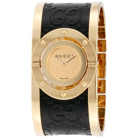 gucci padlock cuff watch|Gucci bezel watches for women.